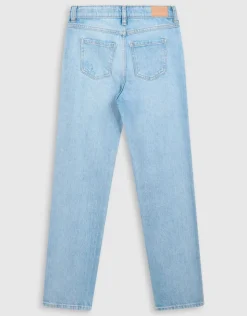 Destroyed Straight Fit Jeans Lichtblauw