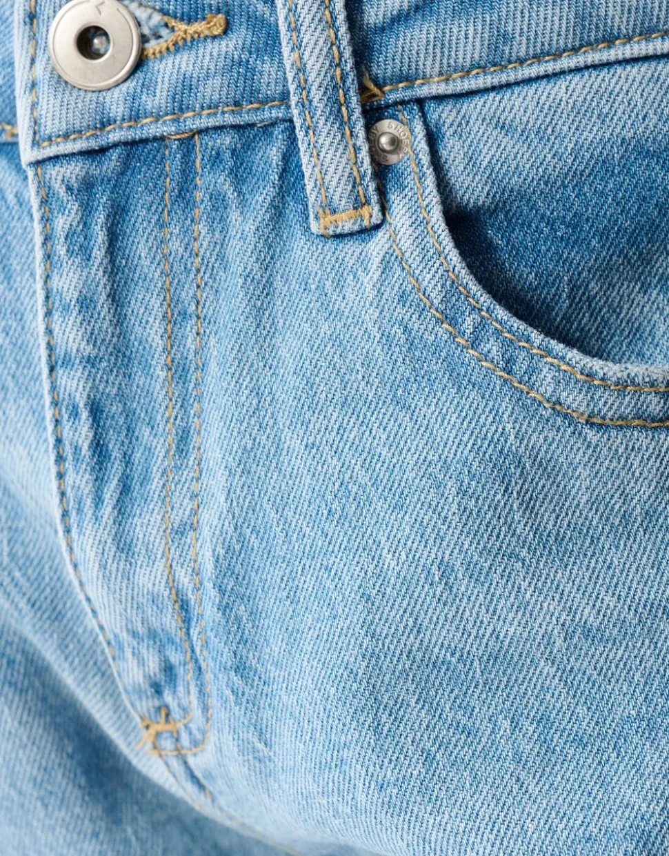 Destroyed Straight Fit Jeans Lichtblauw