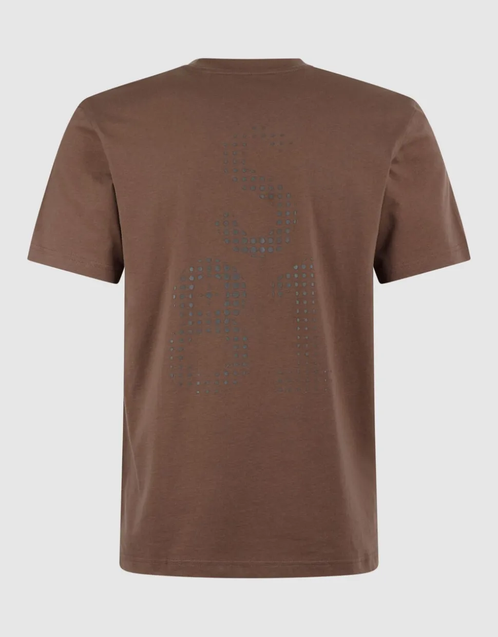 Dotted Artwork T-shirt Donkerbruin