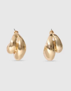 Double Drop Oorbellen Goud