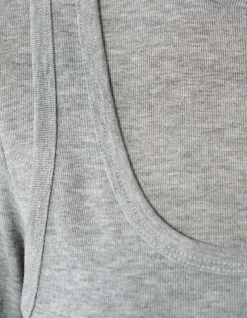 Double Singlet Top Grijs
