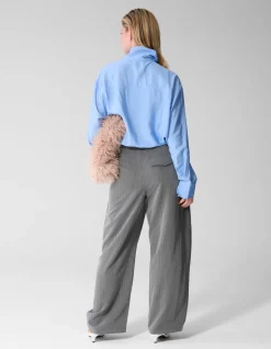 Drawstring Blouse Blauw