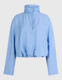 Drawstring Blouse Blauw