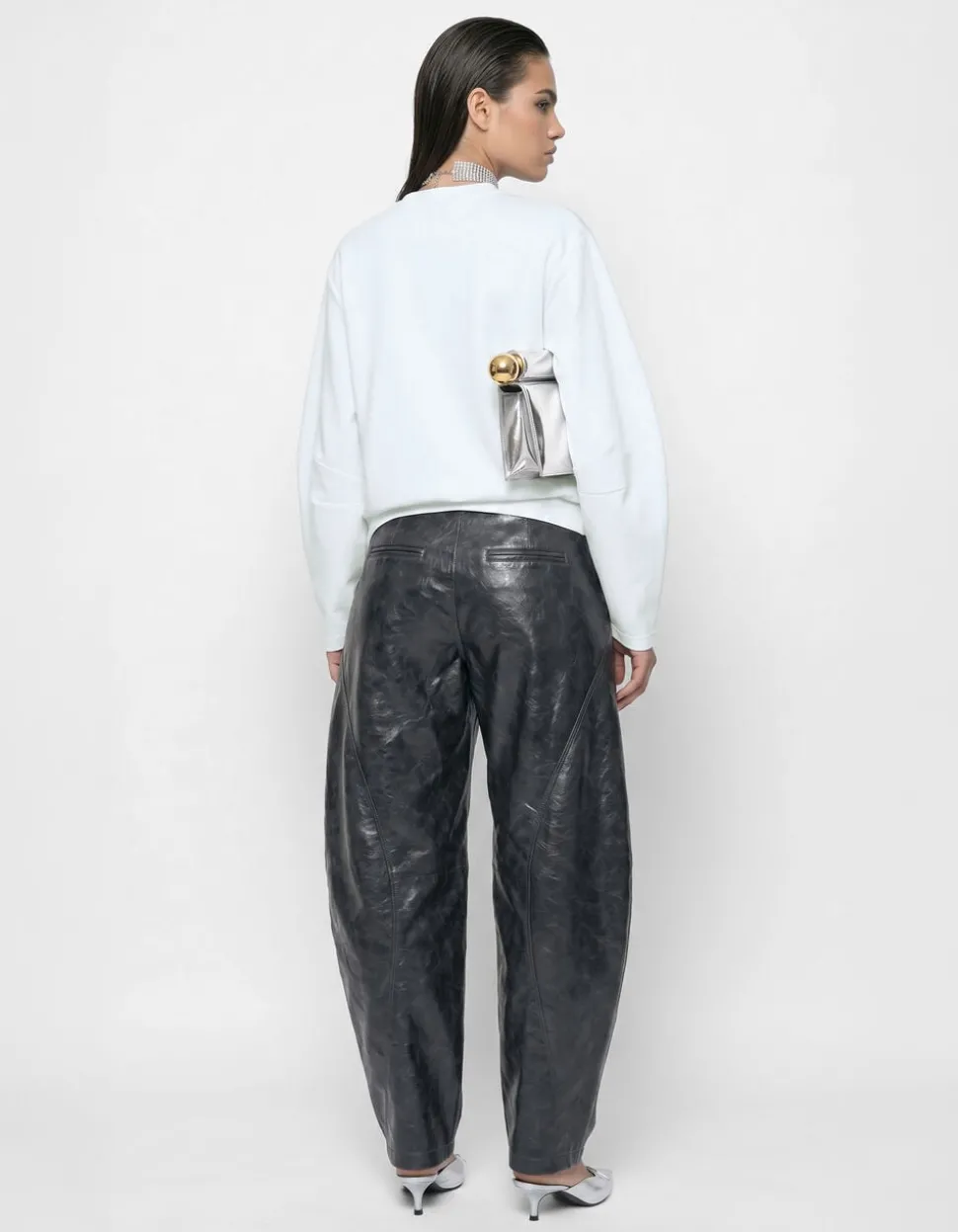 Egg Shape Longsleeve T-shirt Wit