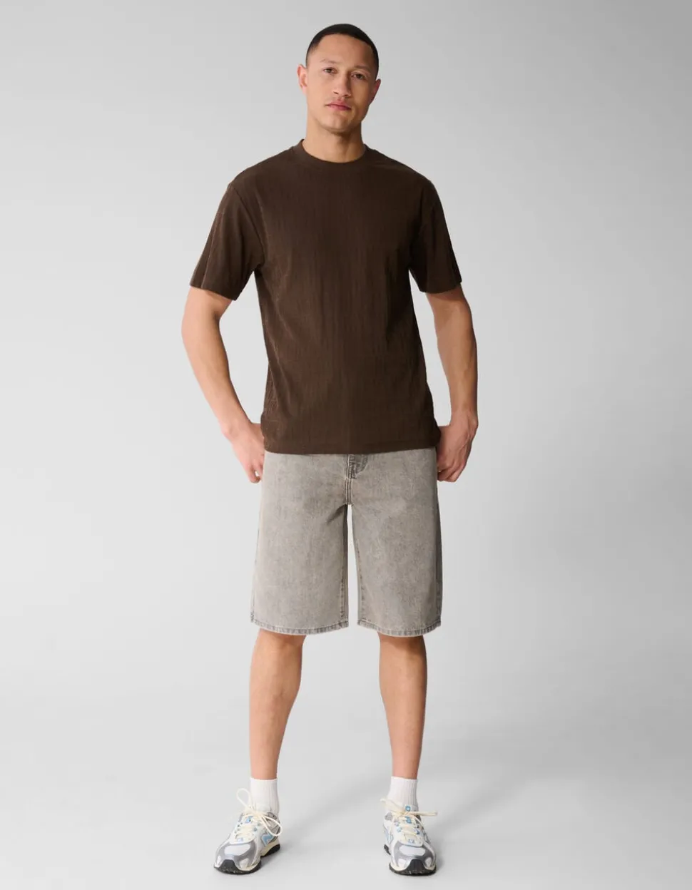 Eighty One Tekst T-shirt Donkerbruin