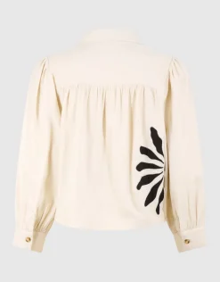 Embroidery Blouse Gebroken Wit