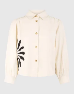 Embroidery Blouse Gebroken Wit