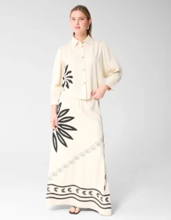 Embroidery Blouse Gebroken Wit