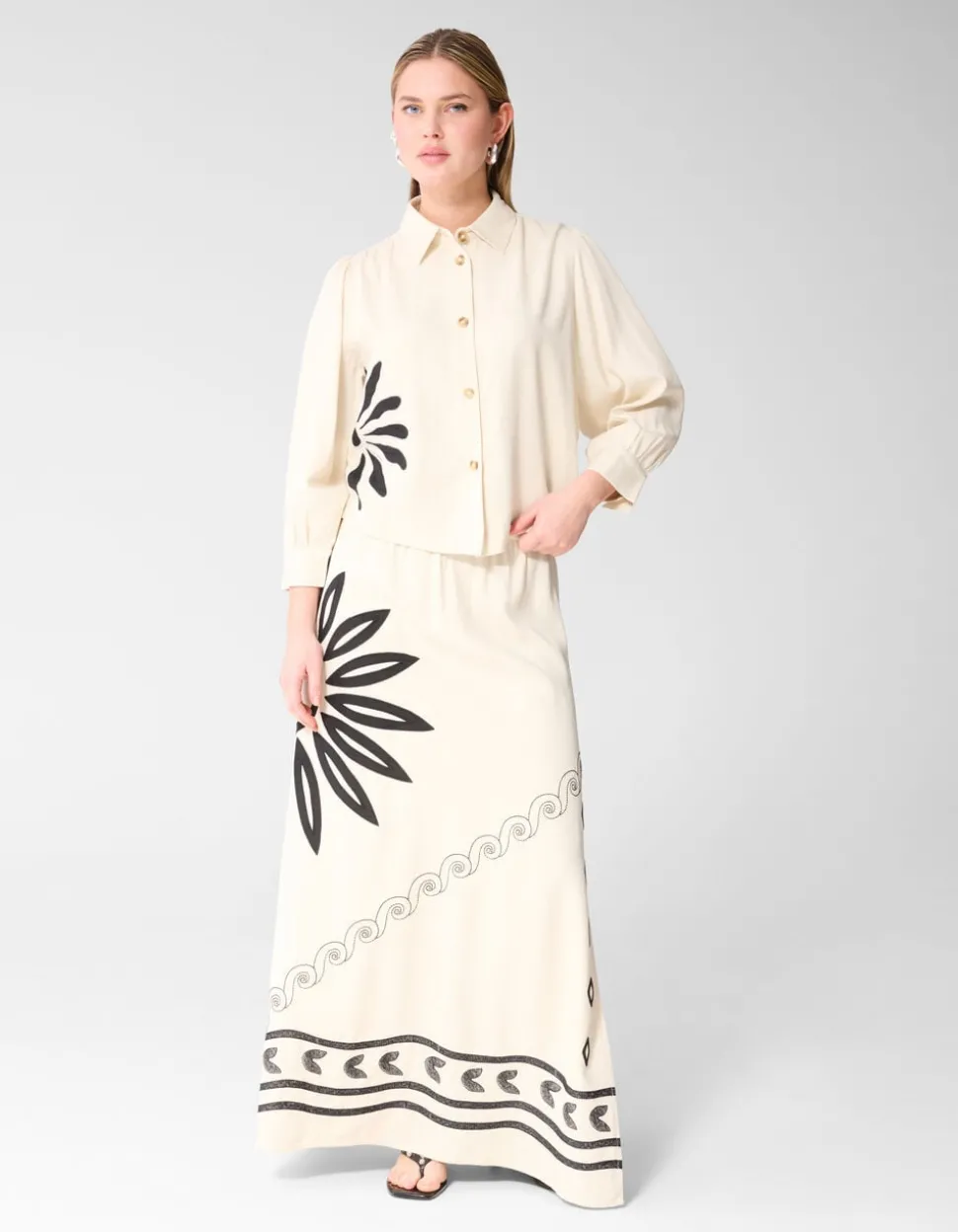Embroidery Blouse Gebroken Wit