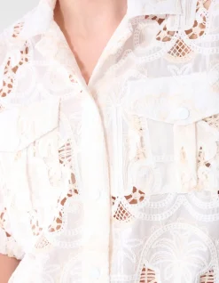 Embroidery Blouse Gebroken Wit By Mieke