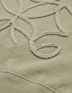 Embroidery Sweater Lichtgroen