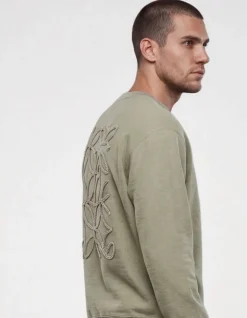 Embroidery Sweater Lichtgroen