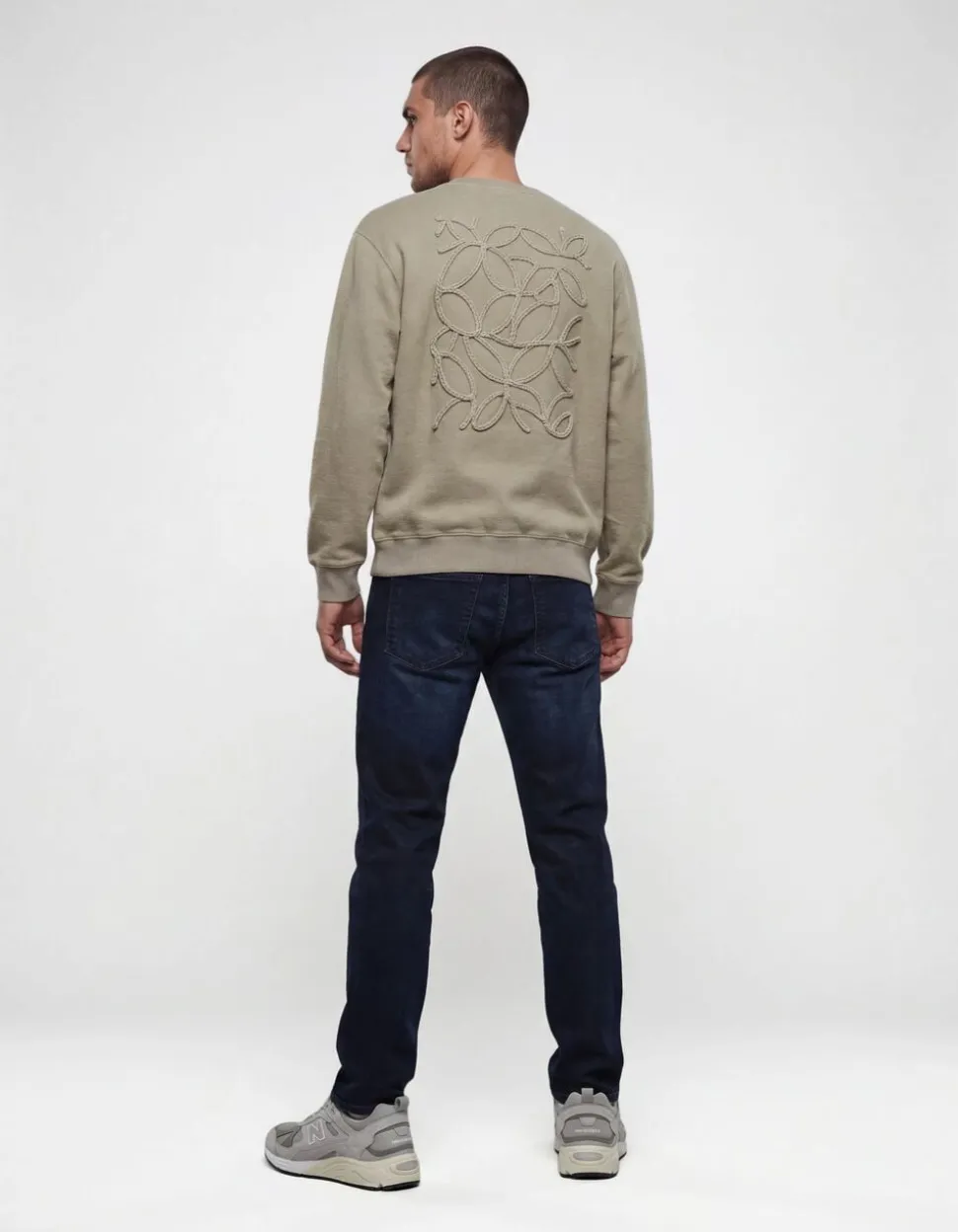 Embroidery Sweater Lichtgroen