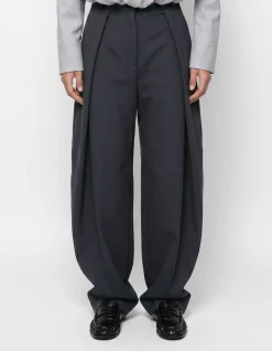 Extreme Pleat Barrel Fit Pantalon Zwart
