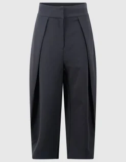 Extreme Pleat Barrel Fit Pantalon Zwart