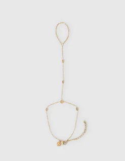 Eye Shape Hand Chain Goud