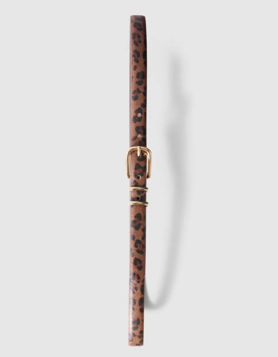 Faded Leopart Print Riem Bruin