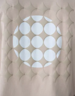 Fading Circle Artwork T-shirt Lichtbruin