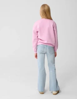 Flared Fit Jeans Bleached