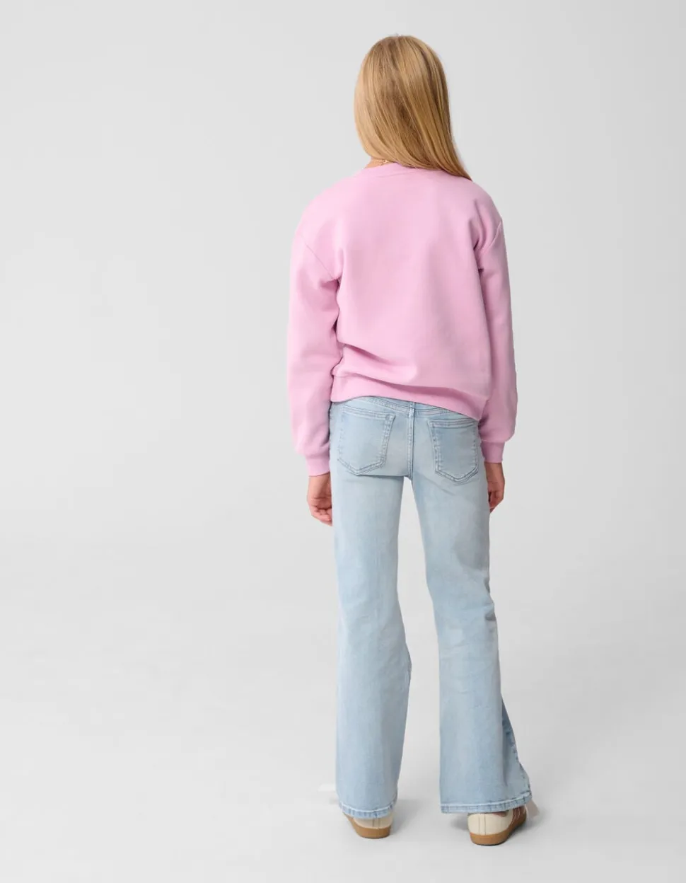 Flared Fit Jeans Bleached