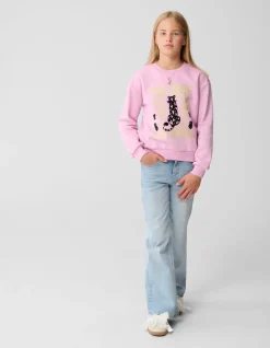 Flared Fit Jeans Bleached