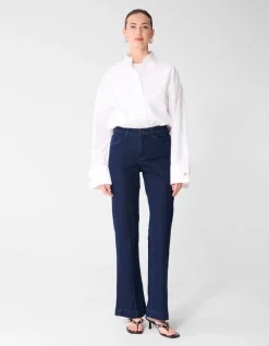 Flared Fit Jeans Donkerblauw