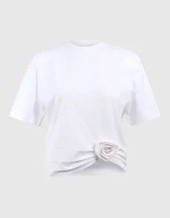 Flower T-shirt Wit