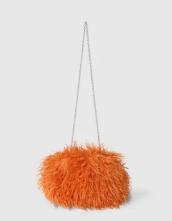 Fluffy Clutch Oranje