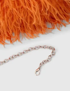 Fluffy Clutch Oranje