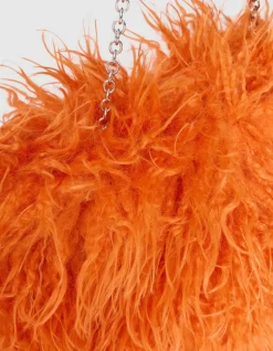 Fluffy Clutch Oranje