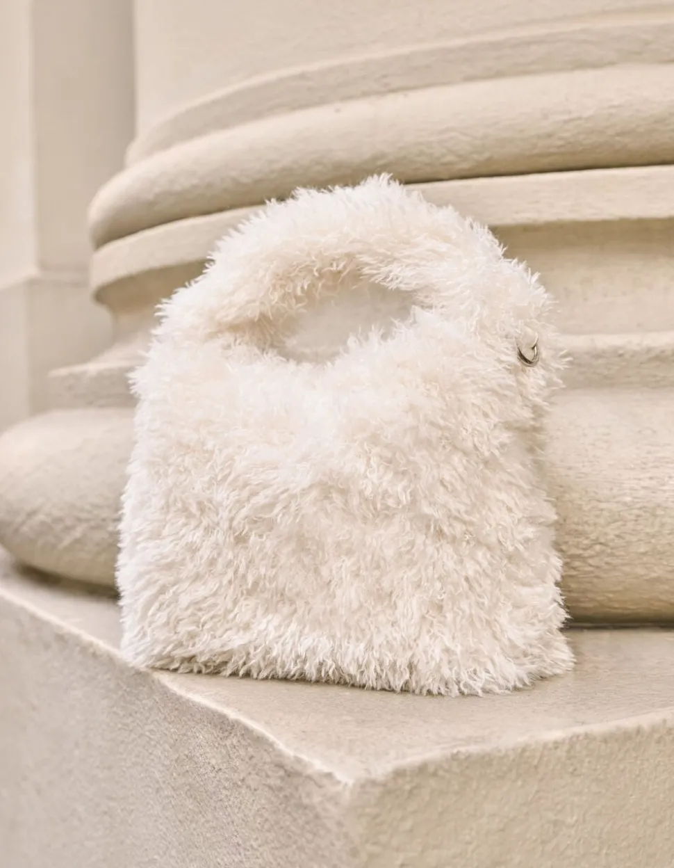 Fluffy Fur Tas Gebroken Wit