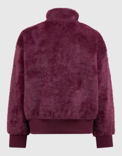 Fluffy Sporty Vest Donkerrood