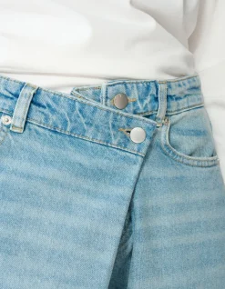 Folded Baggy Fit Jeans Mediumstone