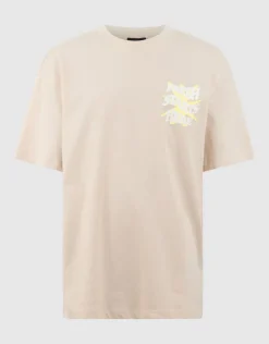 Fresh Artwork T-shirt Beige