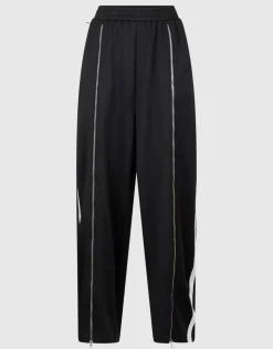 Front Zipper Barrel Fit Broek Zwart