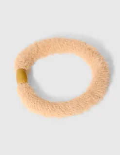 Furry Haarelastiek Lichtbruin