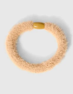 Furry Haarelastiek Lichtbruin