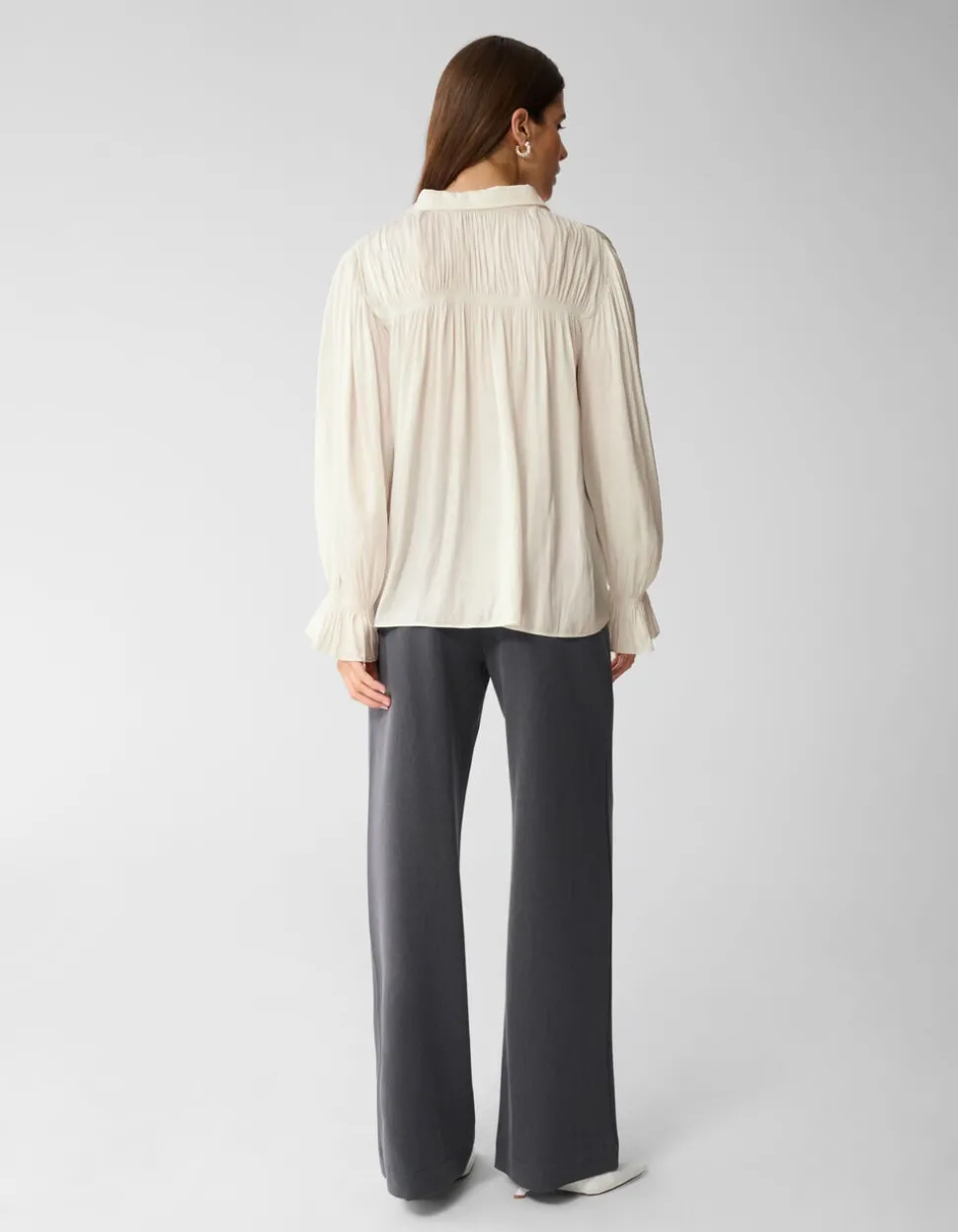 Gathering Blouse Gebroken Wit By Mieke