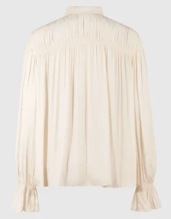 Gathering Blouse Gebroken Wit By Mieke