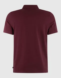 Gebreide Polo Donkerrood