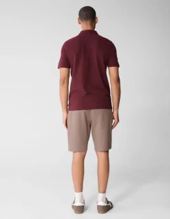 Gebreide Polo Donkerrood