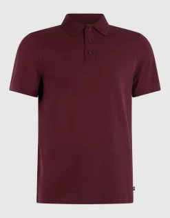 Gebreide Polo Donkerrood