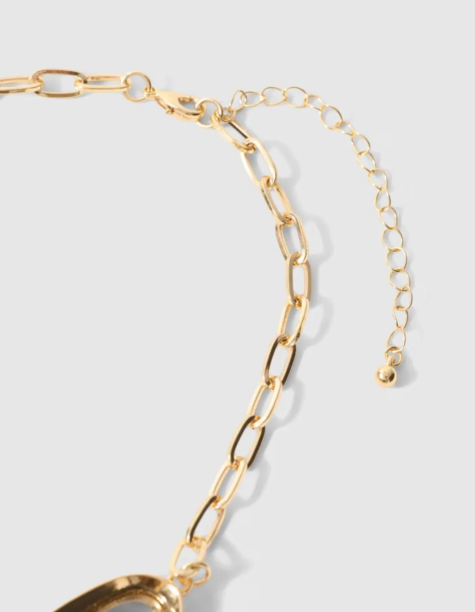 Gekleurde Stenen Ketting Goud