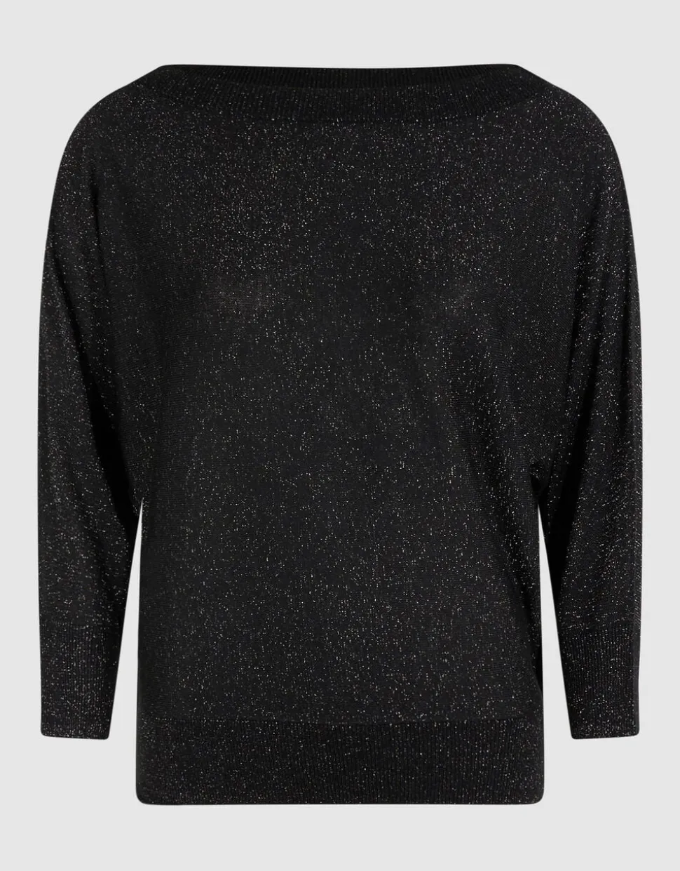Glitter Vleermuis Trui Zwart
