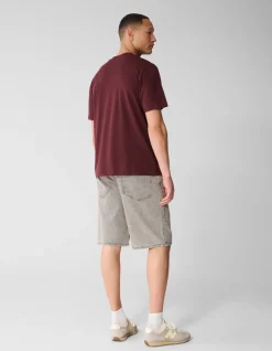 Gradient Logo Artwork T-shirt Donkerrood