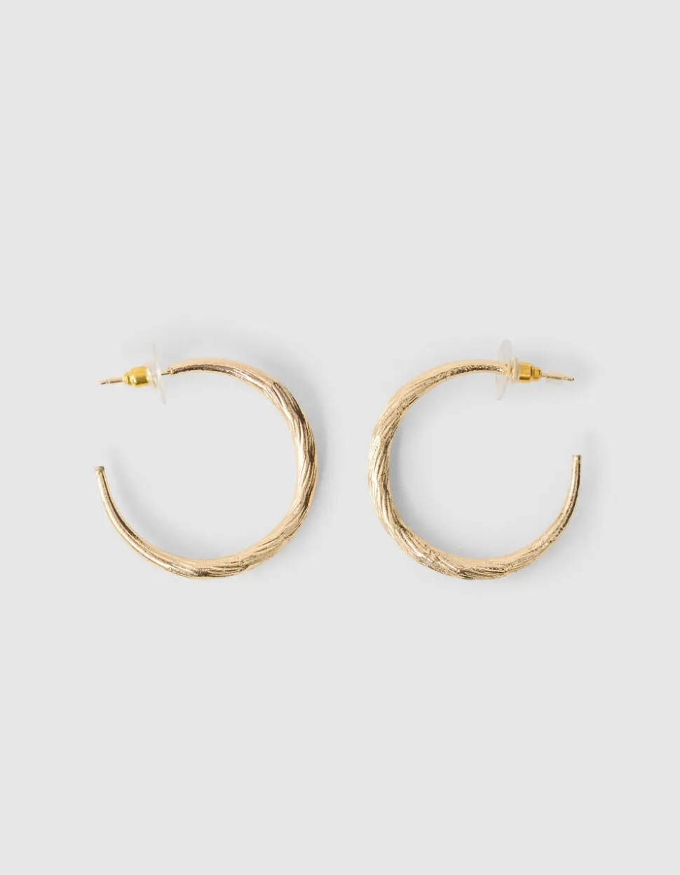 Hammerd Hoop Oorbellen Goud