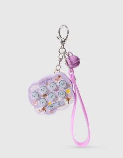 Happy Pop-it Sleutelhanger Paars