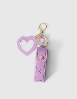 Heart Case Sleutelhanger Paars