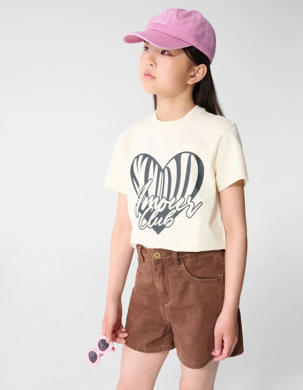 Heart Club Artwork T-shirt Gebroken Wit