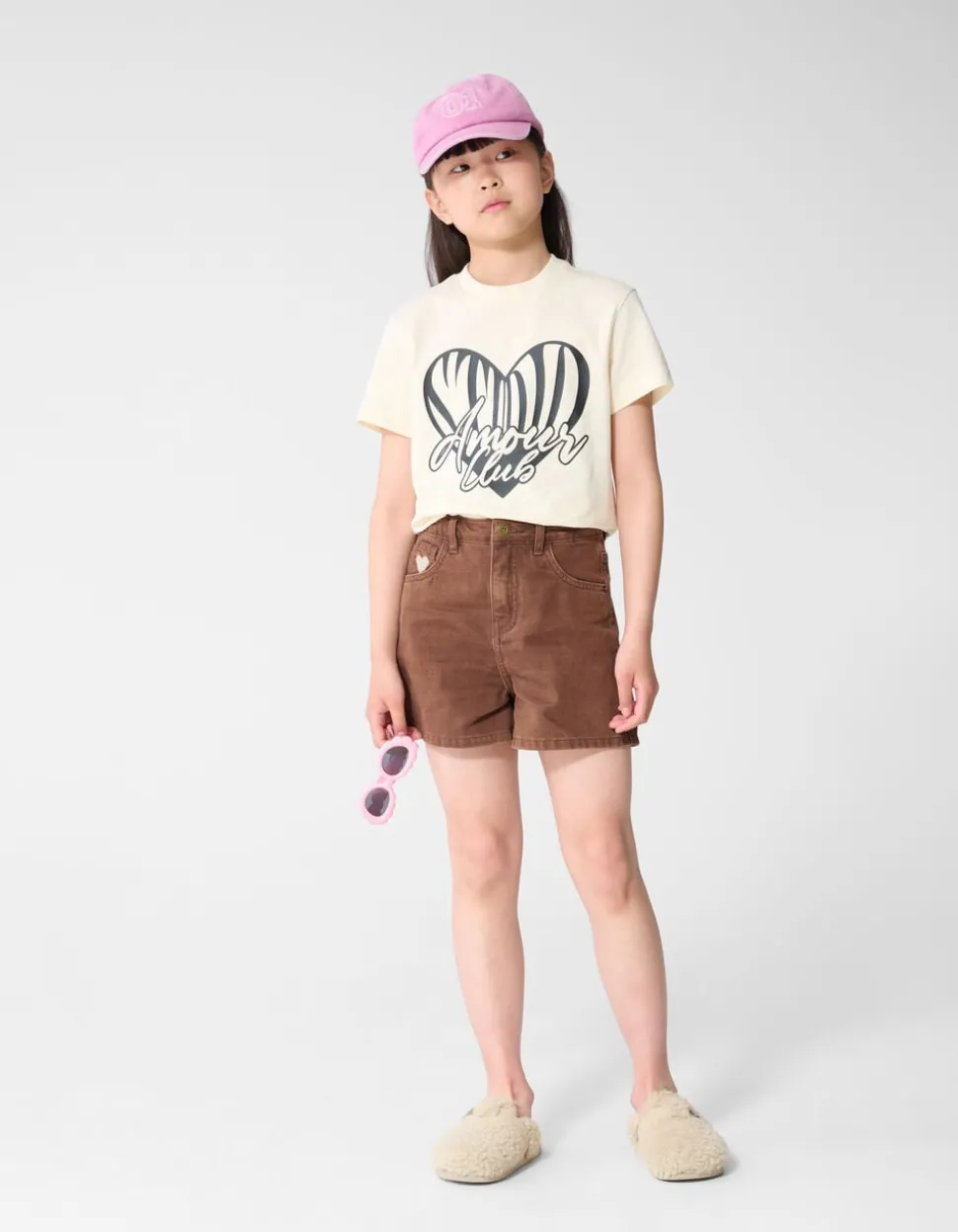 Heart Club Artwork T-shirt Gebroken Wit